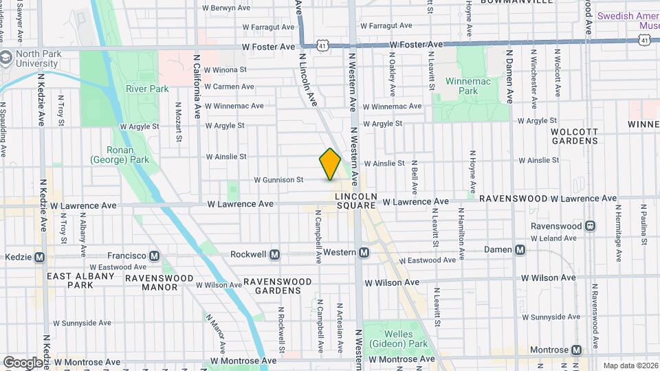 2439 W Gunnison St Map and Location Details