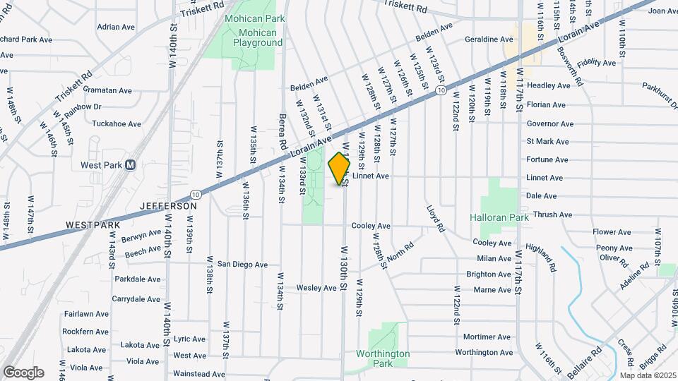 3604 W 130th St Map and Location Details