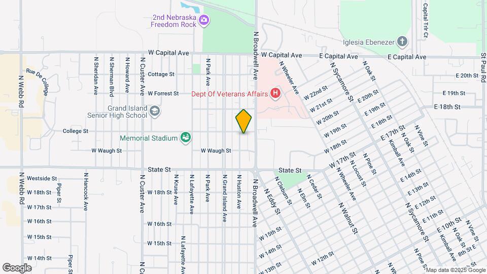 2023 N Huston Ave Map and Location Details