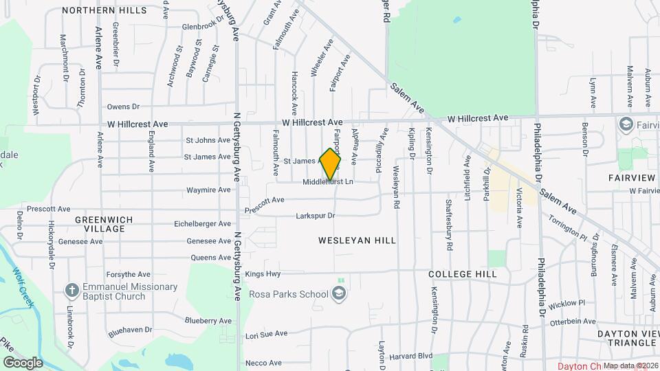 4010 Middlehurst Ln Map and Location Details