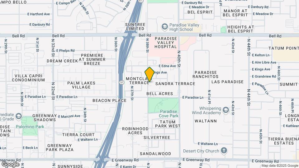 3806 E Sunstream Way Map and Location Details