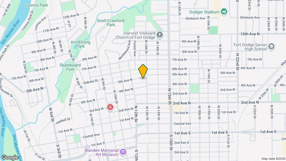 1237 5th Ave N Map and Location Details