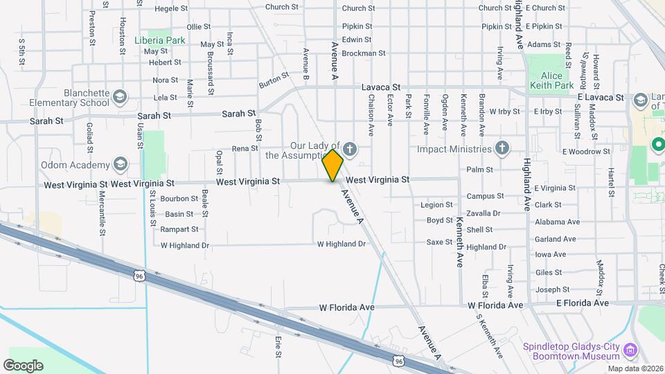 1403 W Virginia St Map and Location Details