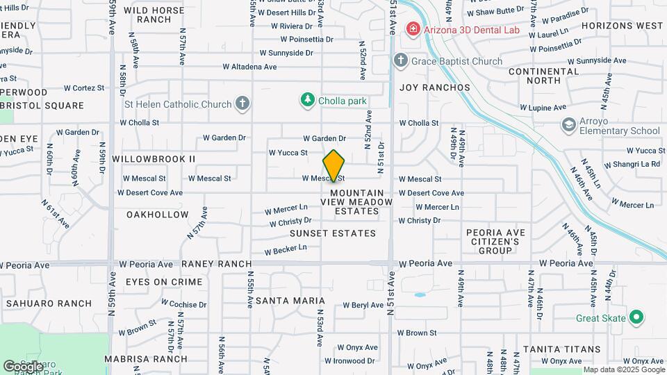5240 W Desert Cove Ave Map and Location Details