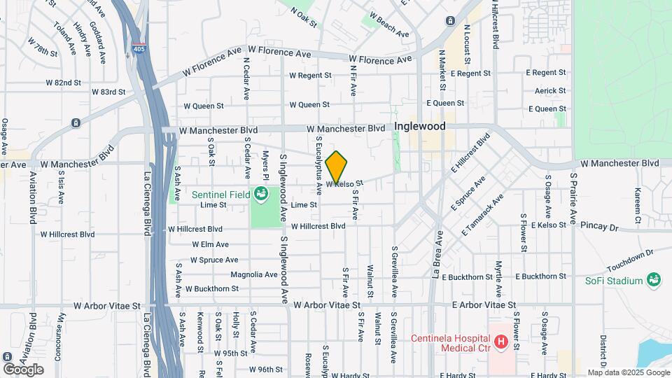 222 W Kelso St Mapa y Detalles de la Ubicación