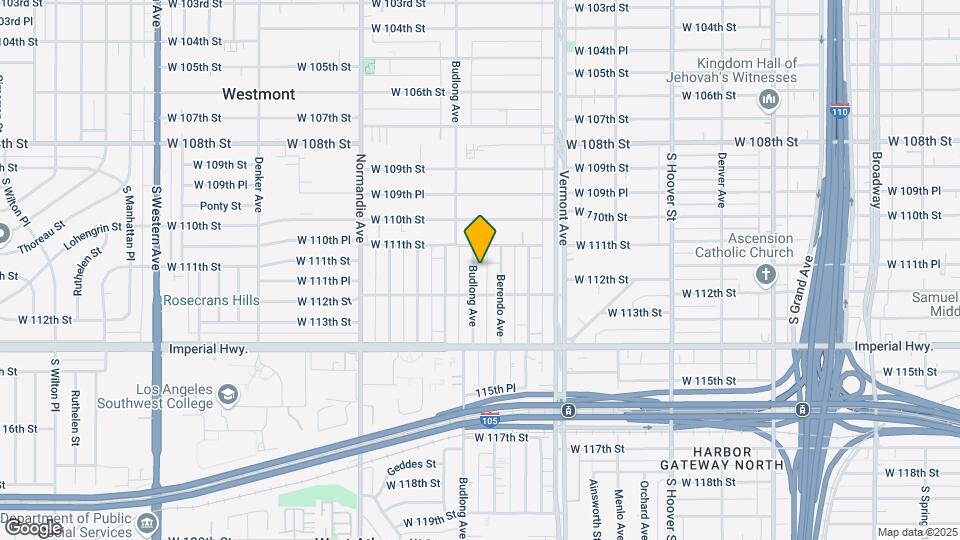 11128 S Budlong Ave Map and Location Details