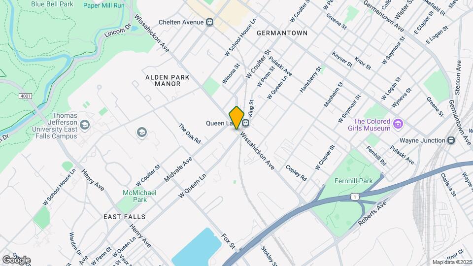 2803 W Queen Ln, Unit 1 Map and Location Details