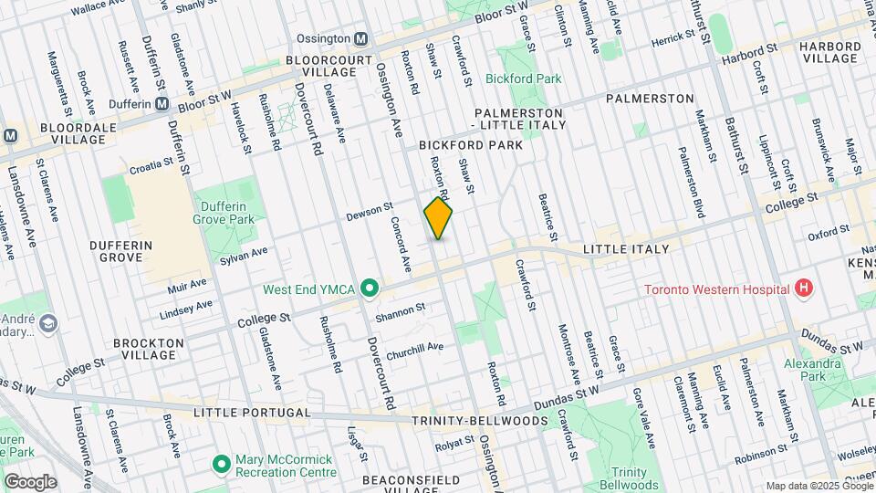471-2-M471 Ossington Ave Map and Location Details