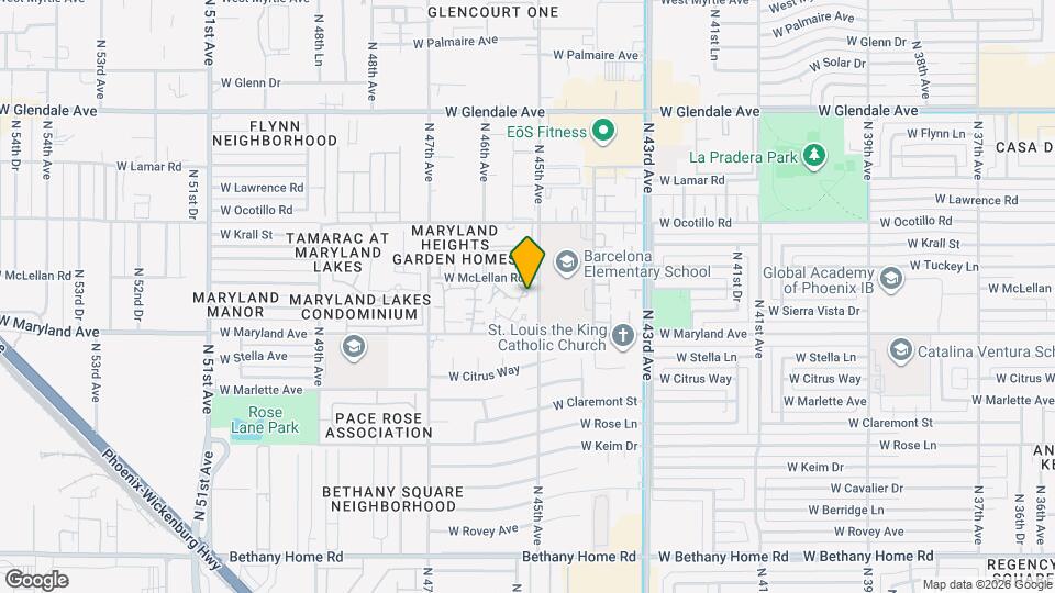 4513 W McLellan Rd Mapa y Detalles de la Ubicación