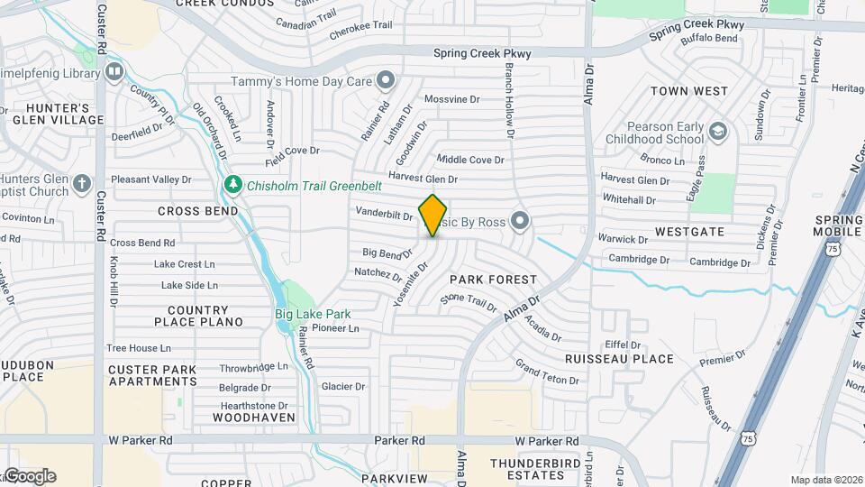 3817 Yosemite Dr Map and Location Details