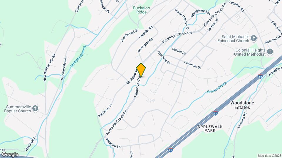 1055 Kendrick Creek Rd Map and Location Details