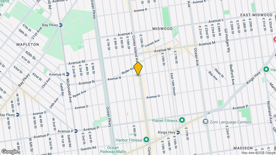 1014 Avenue N Mapa y Detalles de la Ubicación