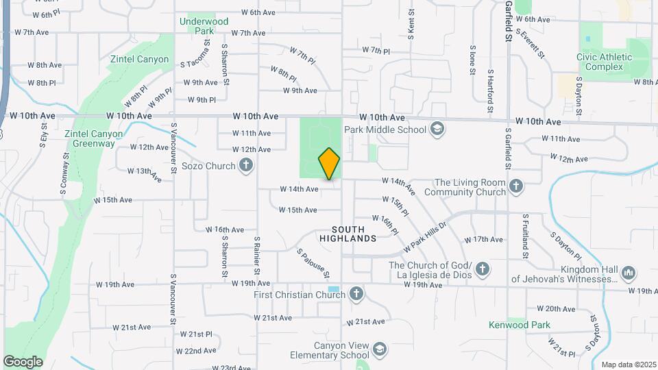 1408 W 14th Ave Map and Location Details