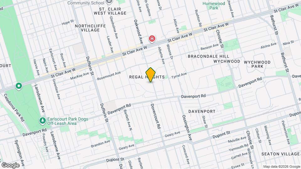 56 Oakwood Ave Map and Location Details