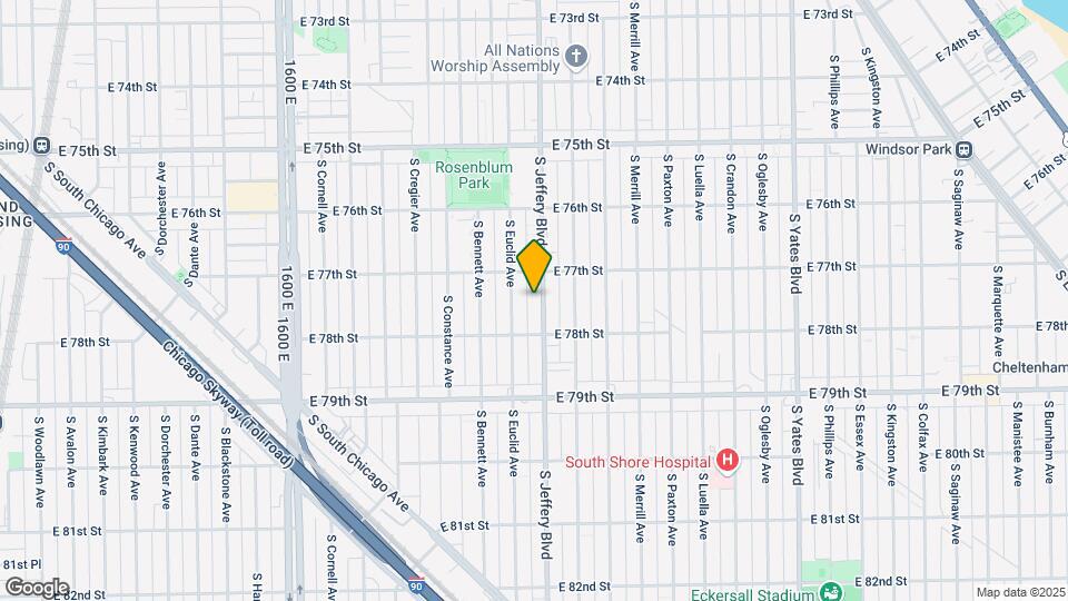 7728 S Jeffery Blvd Map and Location Details