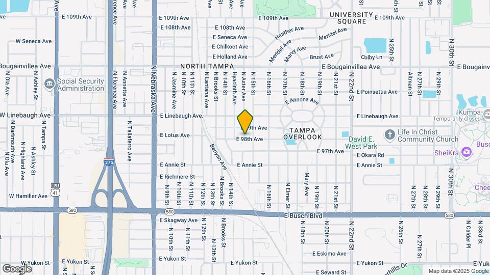 9803 N Aster Ave, Unit A Map and Location Details