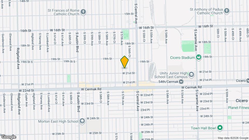 1927 S 57th Ave, Unit Lower level Mapa y Detalles de la Ubicación
