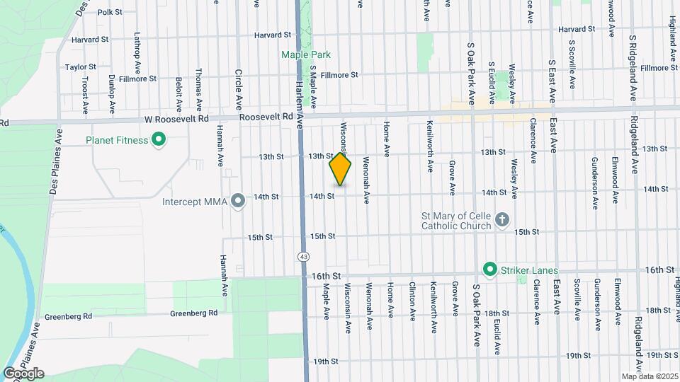 1344 Wisconsin Ave, Unit 1 Map and Location Details