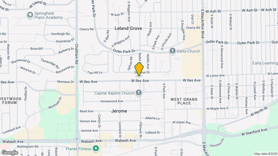 1501 W Iles Ave Map and Location Details