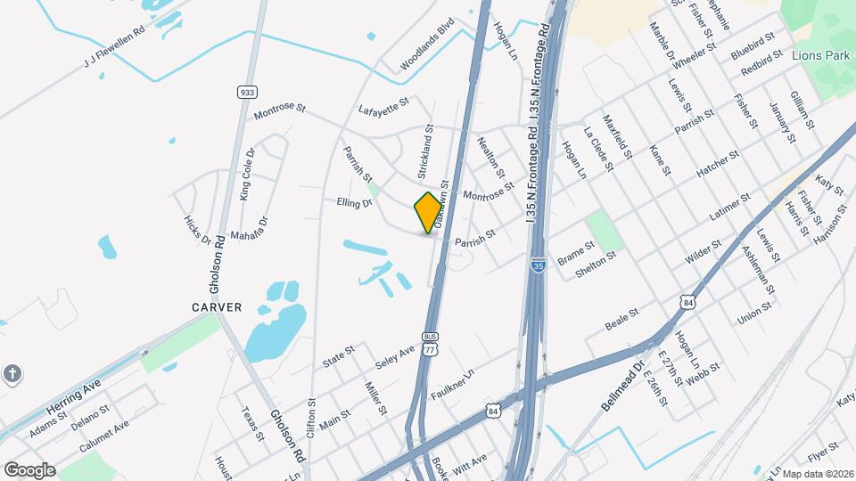 1118 Oaklawn St Map and Location Details