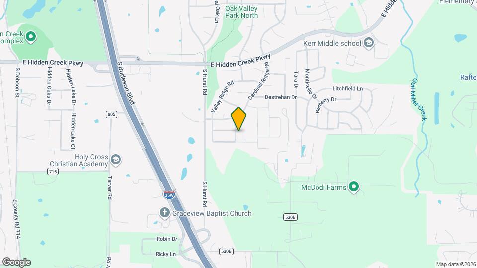 1021 Rustic Oak Wy Map and Location Details