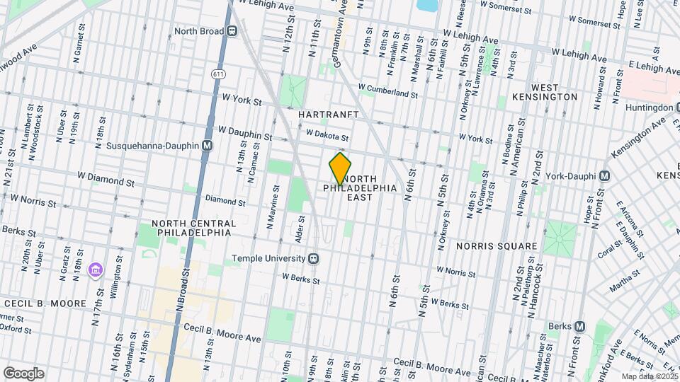 2156 N 9th St Map and Location Details