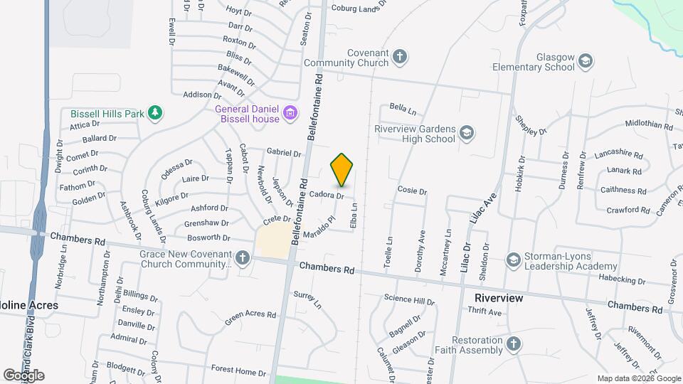 813 Cadora Dr Mapa y Detalles de la Ubicación