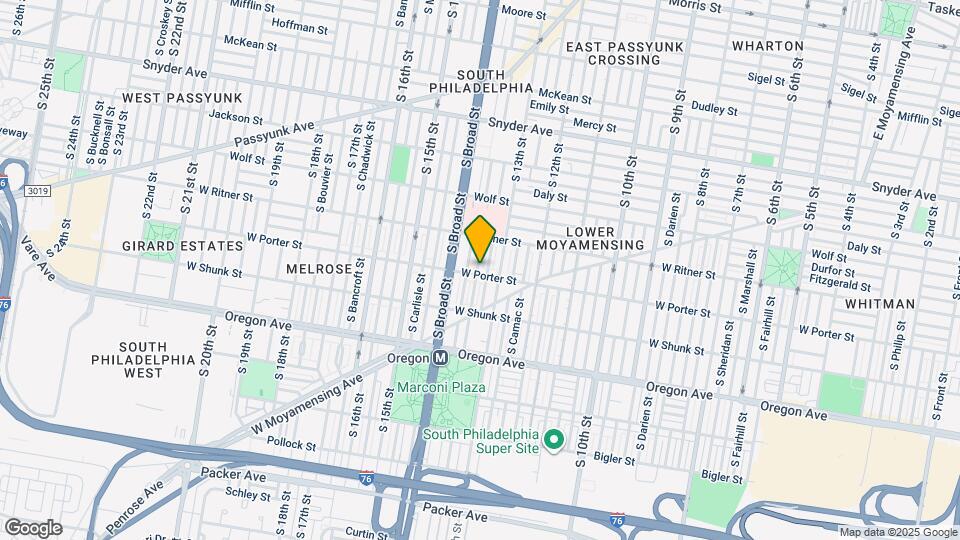 1325 W Porter St Map and Location Details