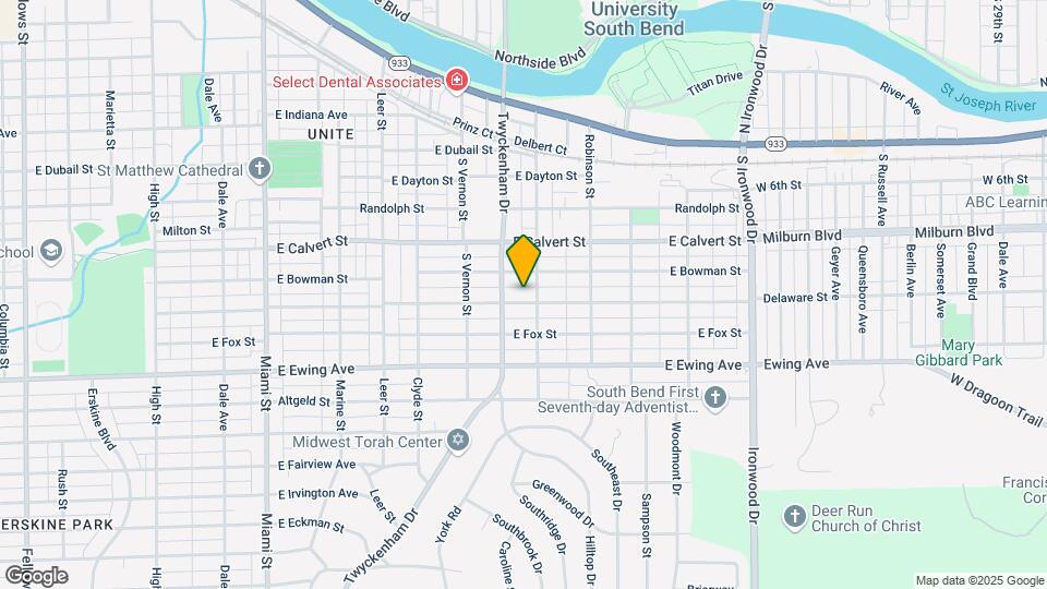 1521 E Donald St Map and Location Details
