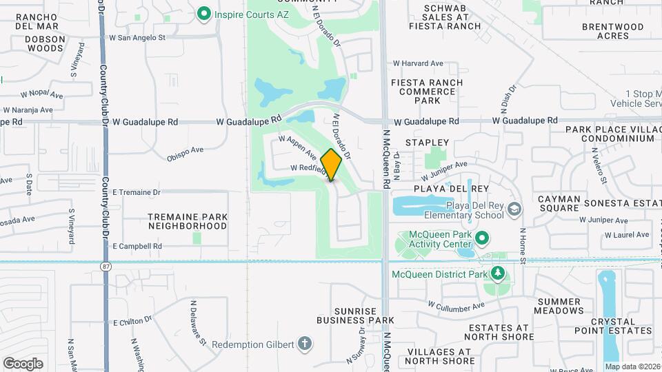 1767 W Redfield Rd Map and Location Details