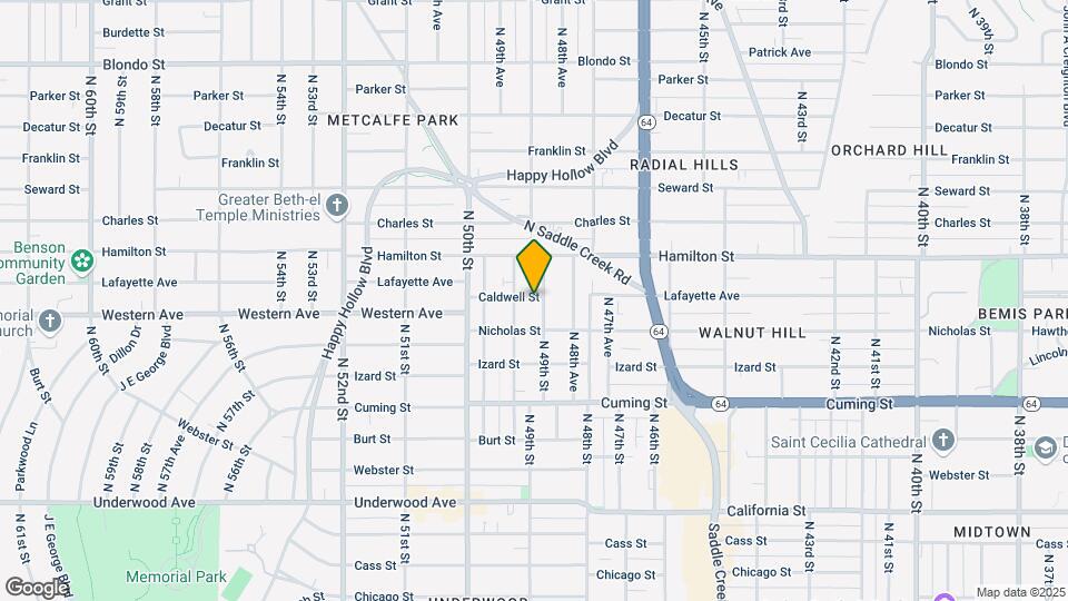 4903 Caldwell St Map and Location Details