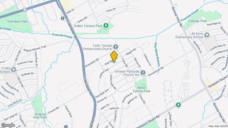 2547 Fatima Ave Mapa y Detalles de la Ubicación