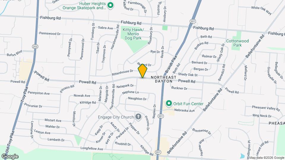 4912 Powell Rd Map and Location Details