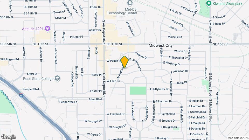 210 W Mimosa Dr Map and Location Details