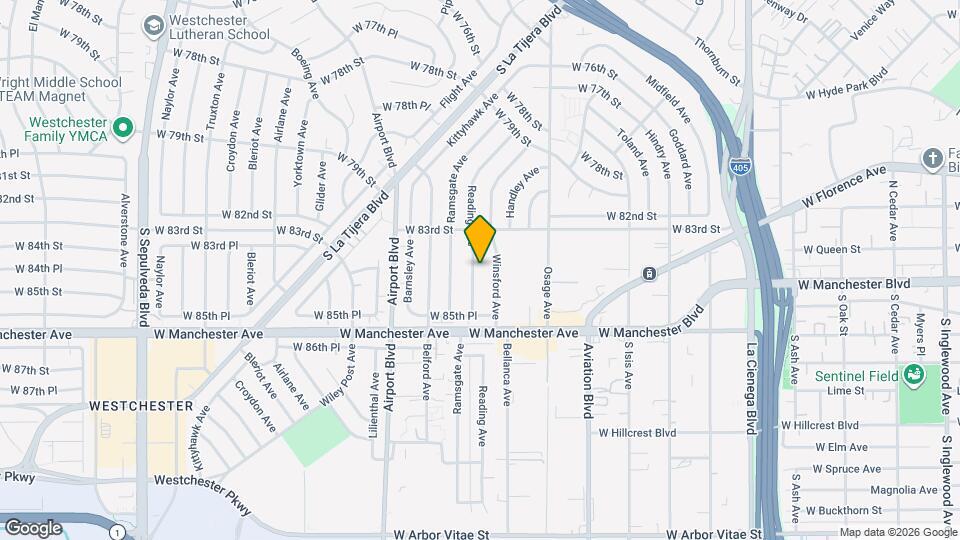 8348 Reading Ave Map and Location Details