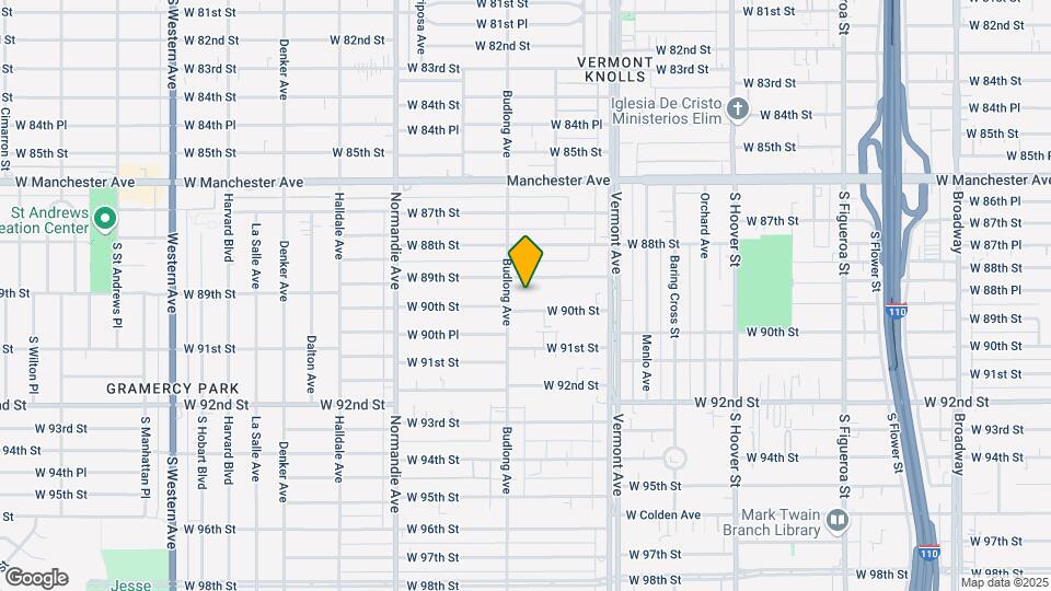 1137 3/4-1134 W 90th St Map and Location Details