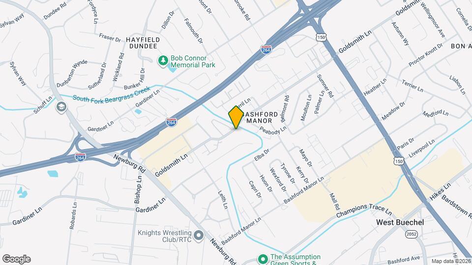 1968 Goldsmith Ln Map and Location Details