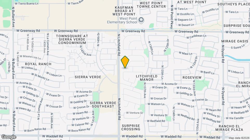 13844 W Banff Ln Map and Location Details