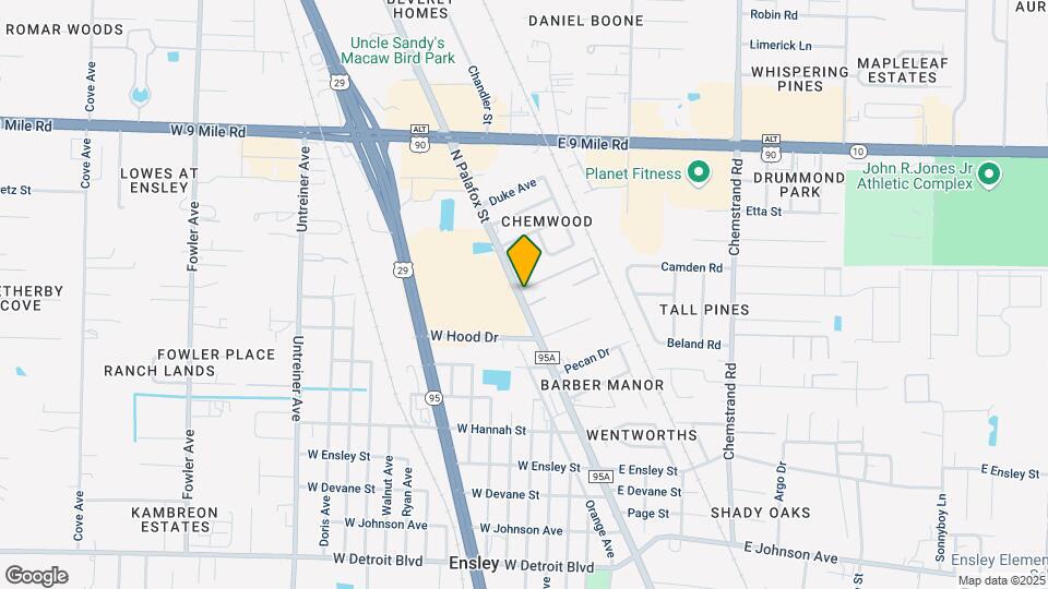 Palafox Mobile Home Estates Map and Location Details