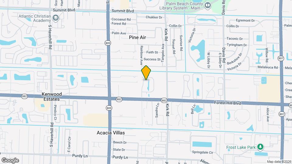 1705 Forest Lakes Cir Map and Location Details