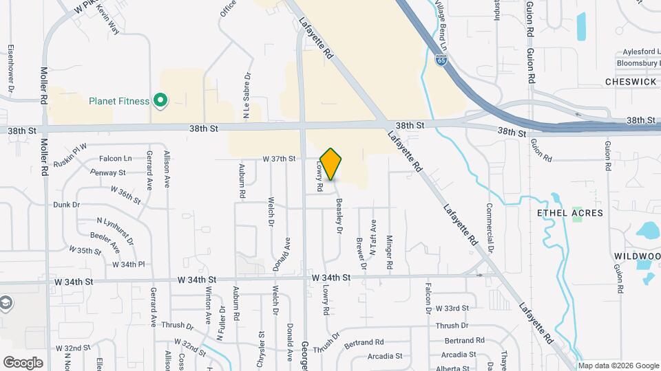 3620 Beasley Dr Map and Location Details