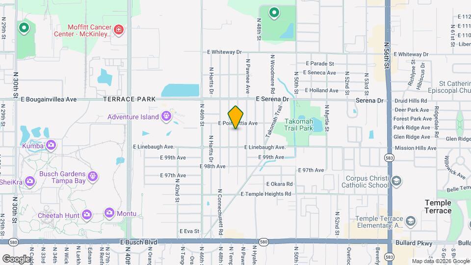 10014 N Oklawaha Ave, Unit 4C Map and Location Details