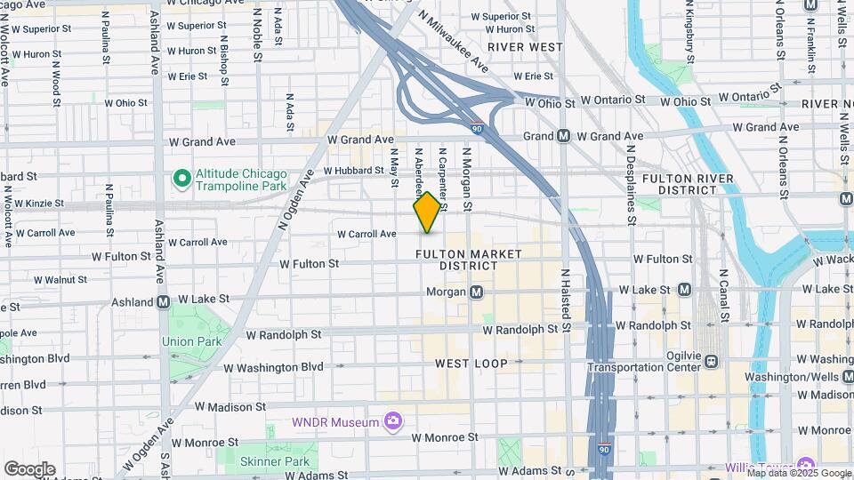 327 N Aberdeen St, Unit 2 Map and Location Details