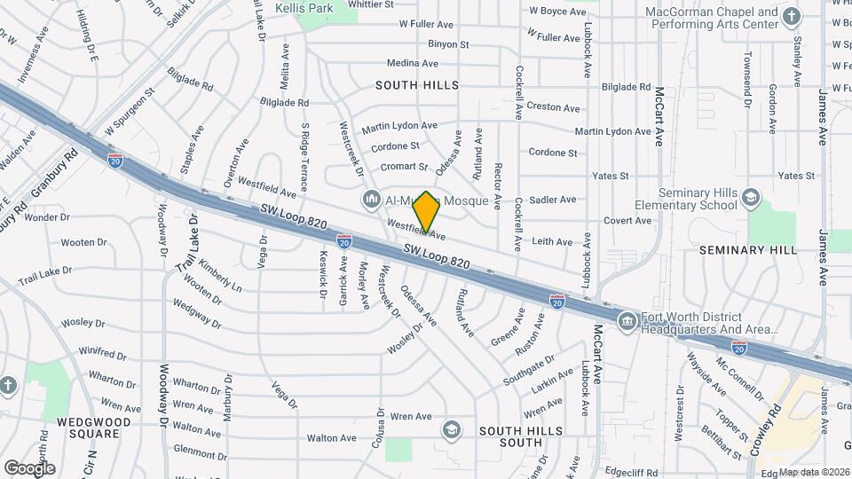 3401 Westfield Ave Map and Location Details