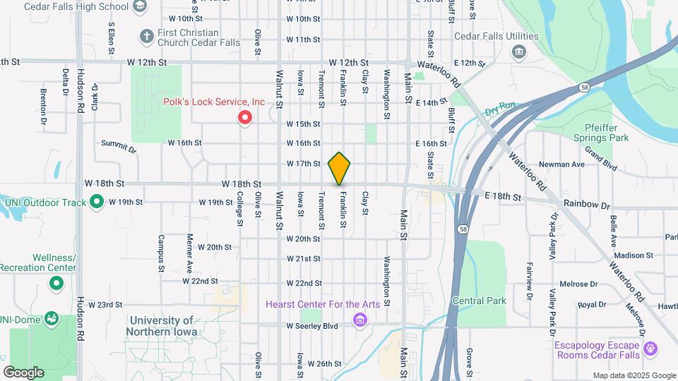 1803 Franklin St Map and Location Details