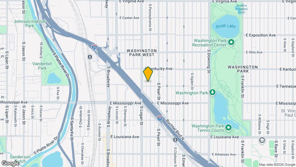 985 S Pennsylvania St Map and Location Details