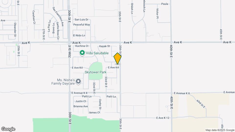 3357 E Ave K4 Map and Location Details