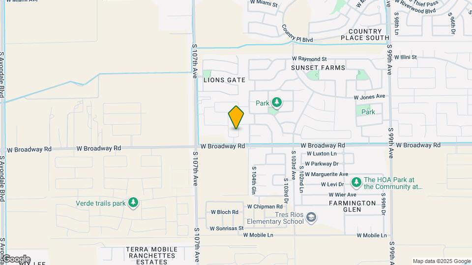 4308 S 105th Dr Map and Location Details