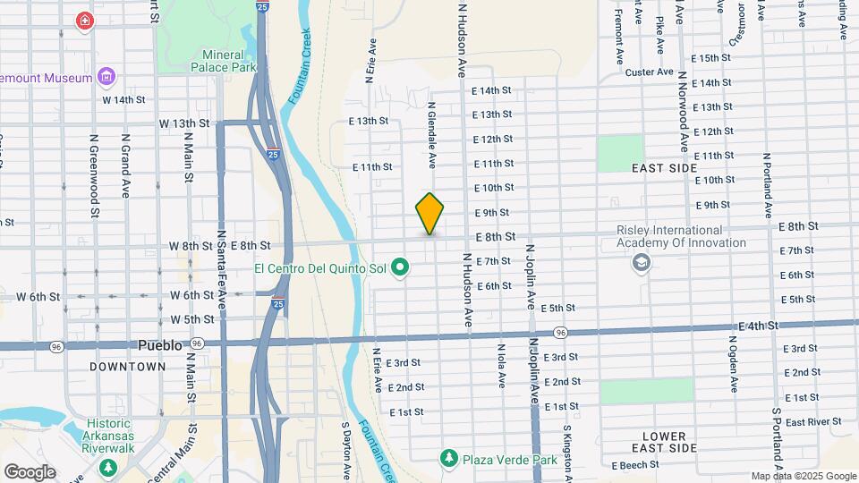 724 E 8th St Map and Location Details