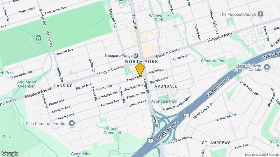 15 Poyntz Ave Map and Location Details